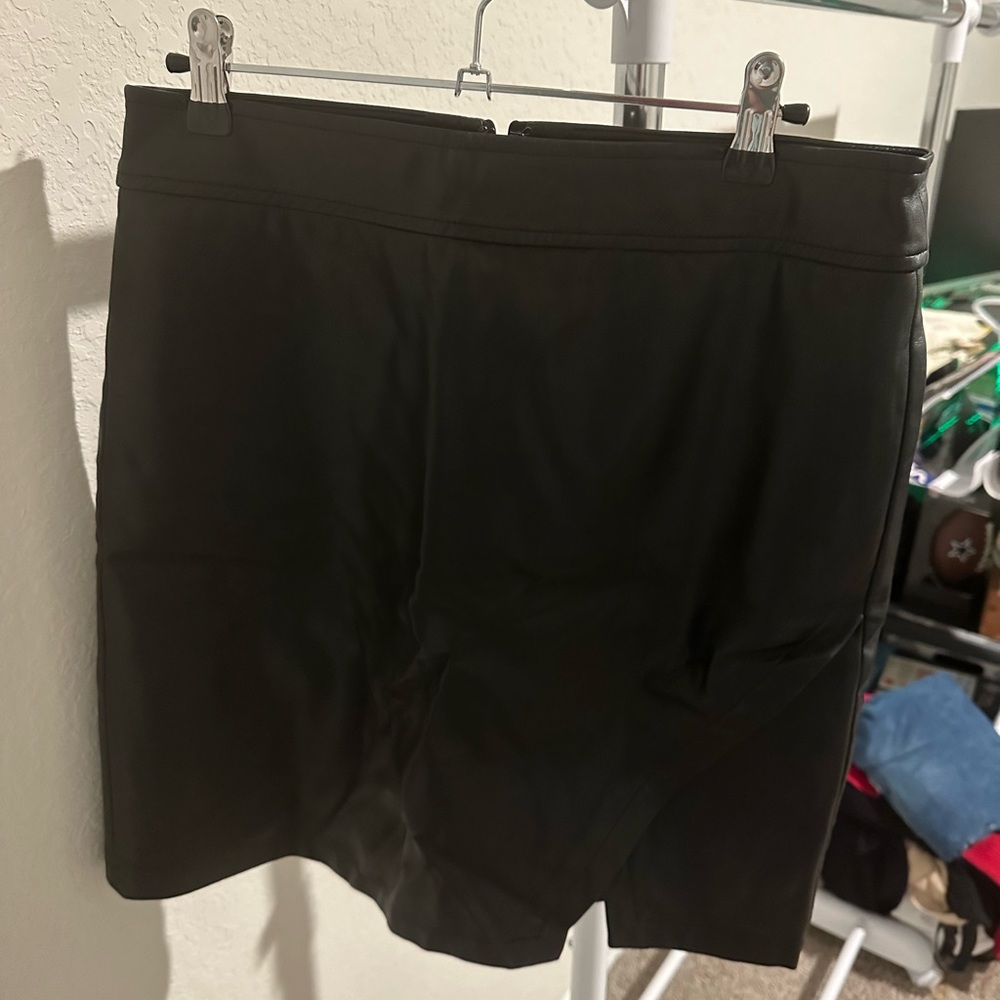 Black Leather Skirt